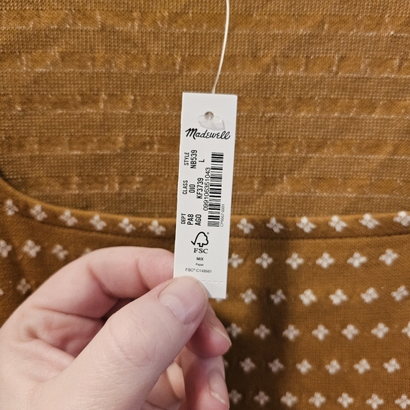 Madewell Floral Jacquard Square-Neck Top - Picture 6 of 7